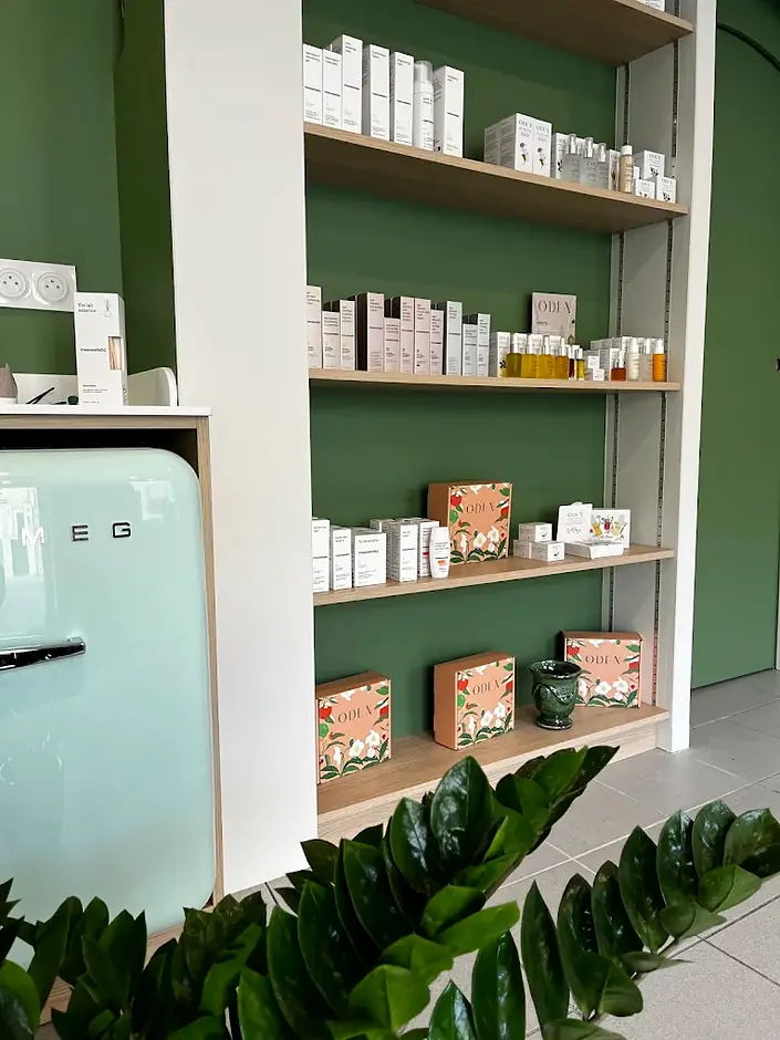 Les soins Oden et Mesoestetic sur les étagères